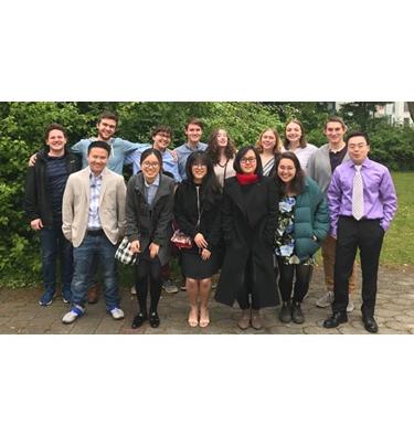 A group photo of students that participated in the Maymester in Munich.